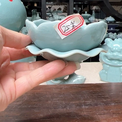 汝瓷精品莲花茶漏福利