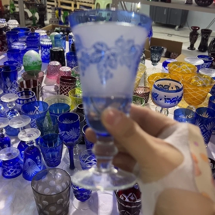 手柄款水晶玻璃微瑕一个