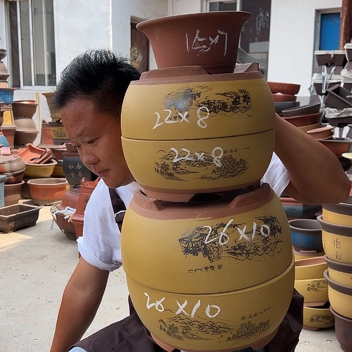 紫砂花盆紫砂花盆