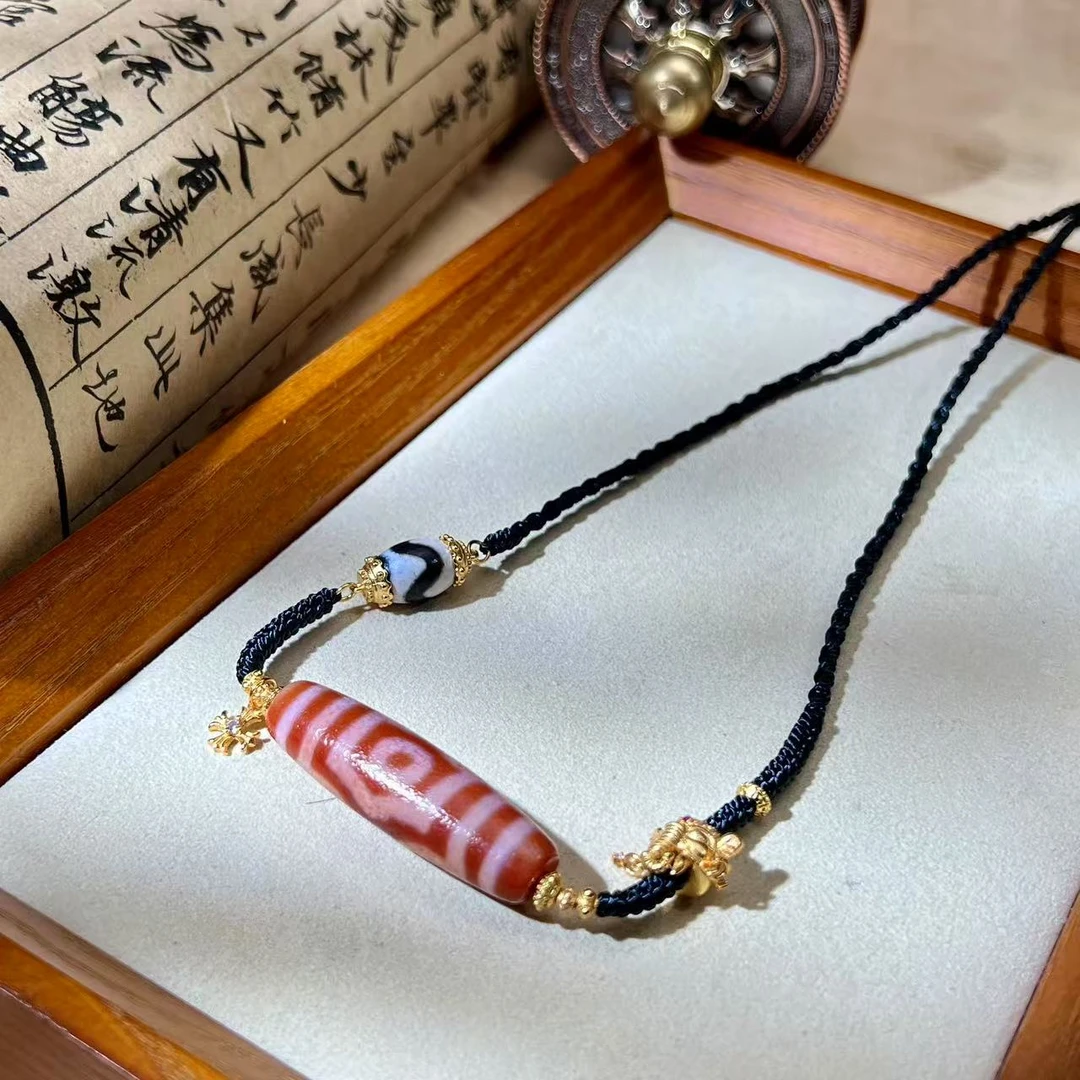 扶摇臻选|MH红肉宝盖三Y牙牙玛瑙吊坠