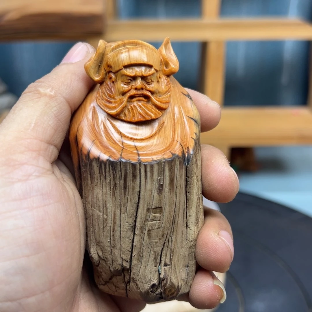 木君**集崖柏木摆件手把件