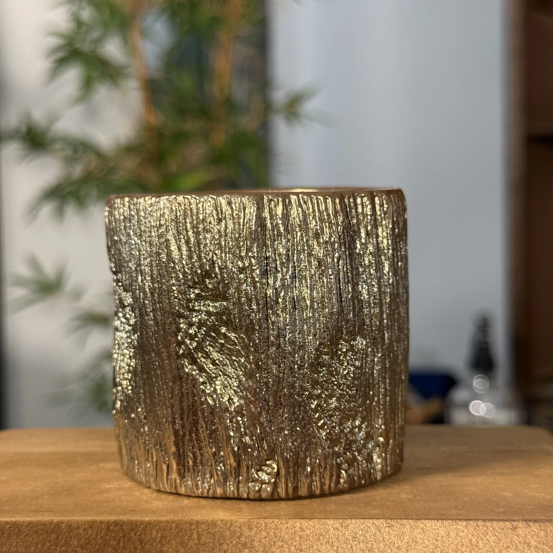 创意收藏级-紫泥柴烧枯木系列主人杯品茗杯建水紫陶功夫茶道好物