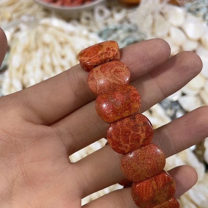 玛瑙/玉髓合金珠宝半成品一条高蜜原枝手排