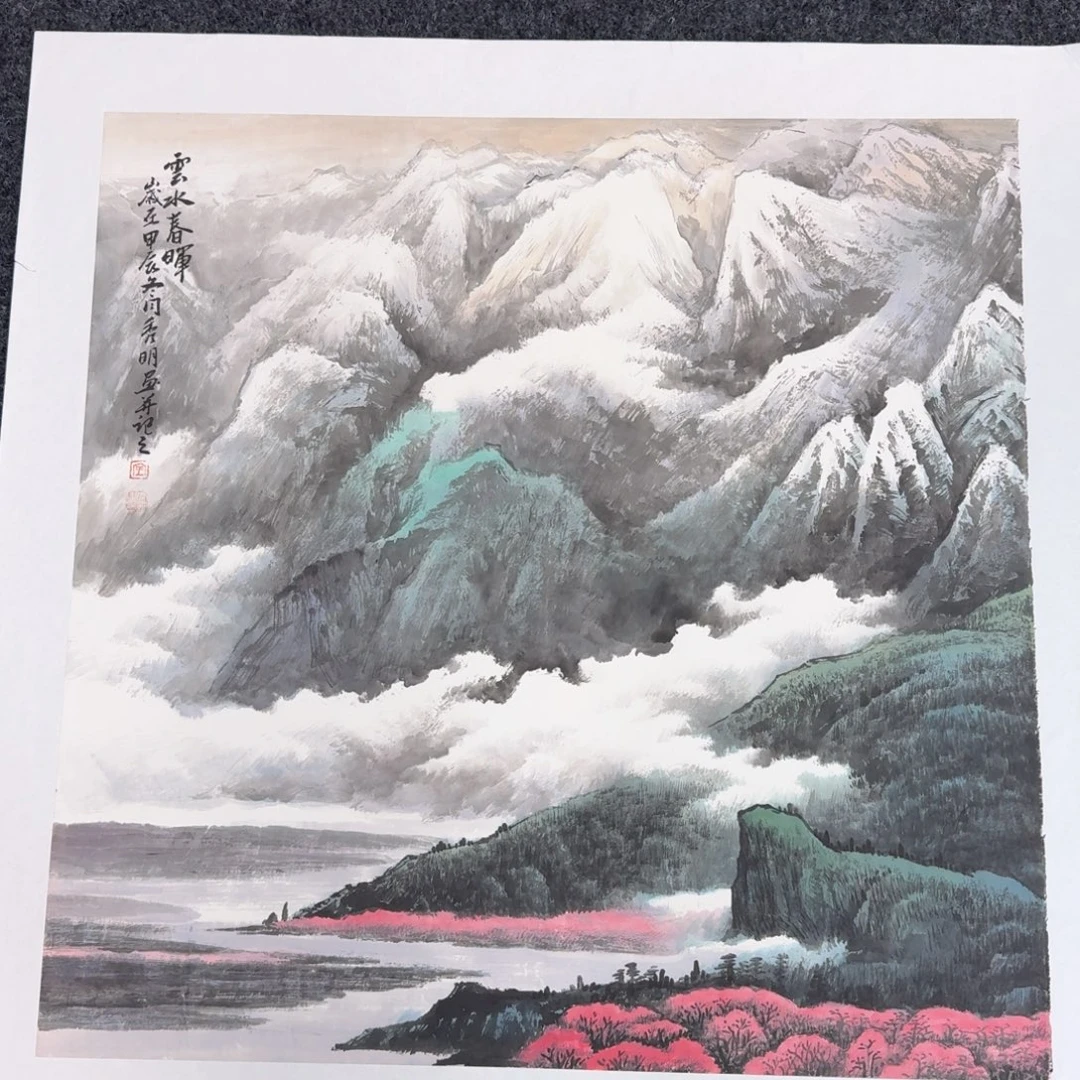 国画纯手绘花鸟山水作品