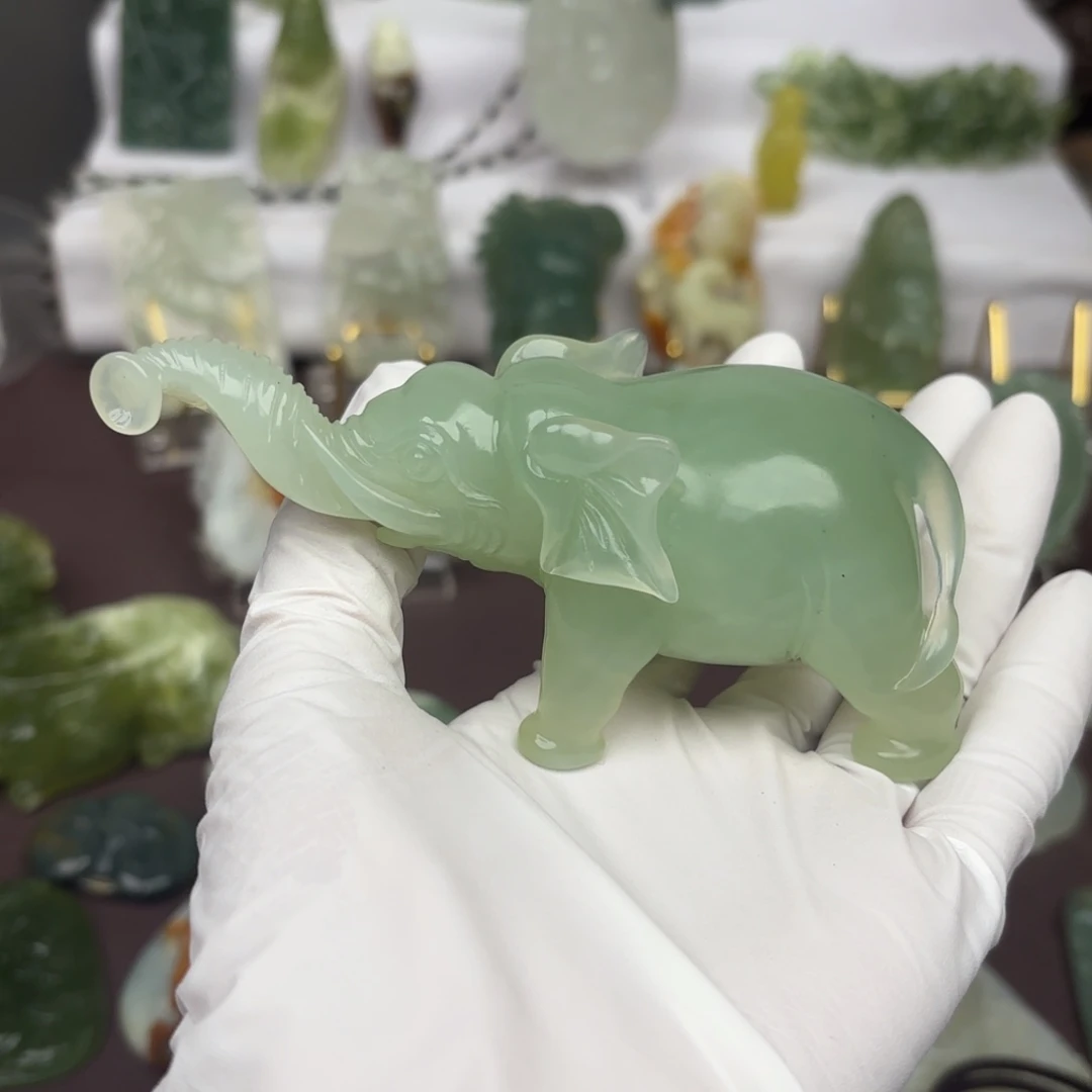 蛇纹石玉颈饰未镶嵌旺***圳