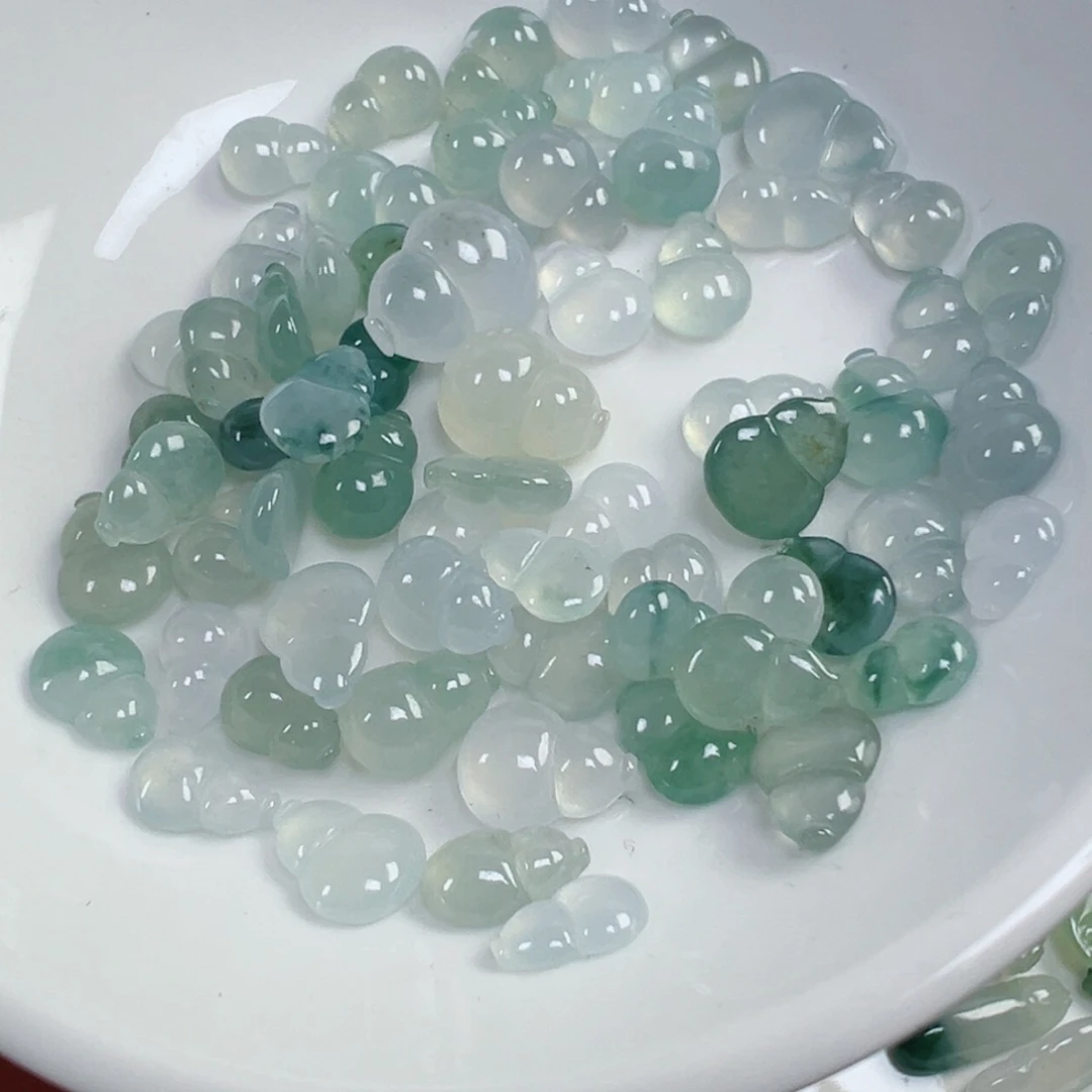 翡翠散珠揭阳工葫芦一个可挑