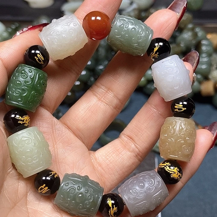 和田玉手串未镶嵌