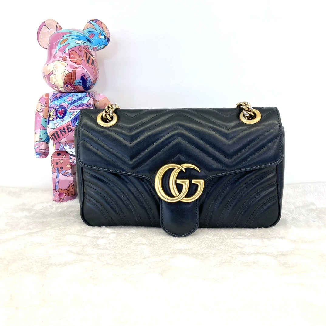 99新 GUCCI/古驰 全原97新古驰Gucci马蒙Marmont26链条包