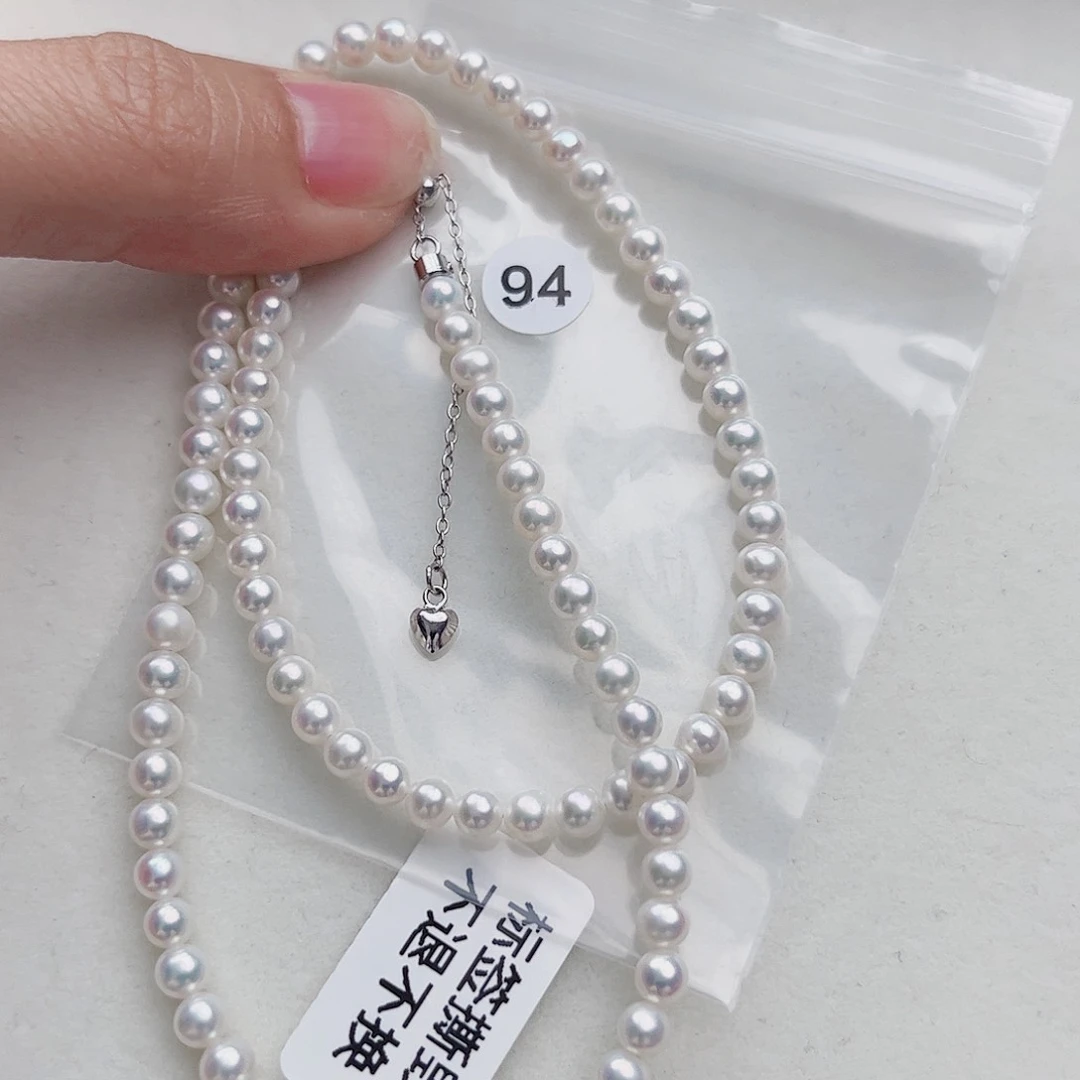 淡水珍珠银S925镶嵌颈饰