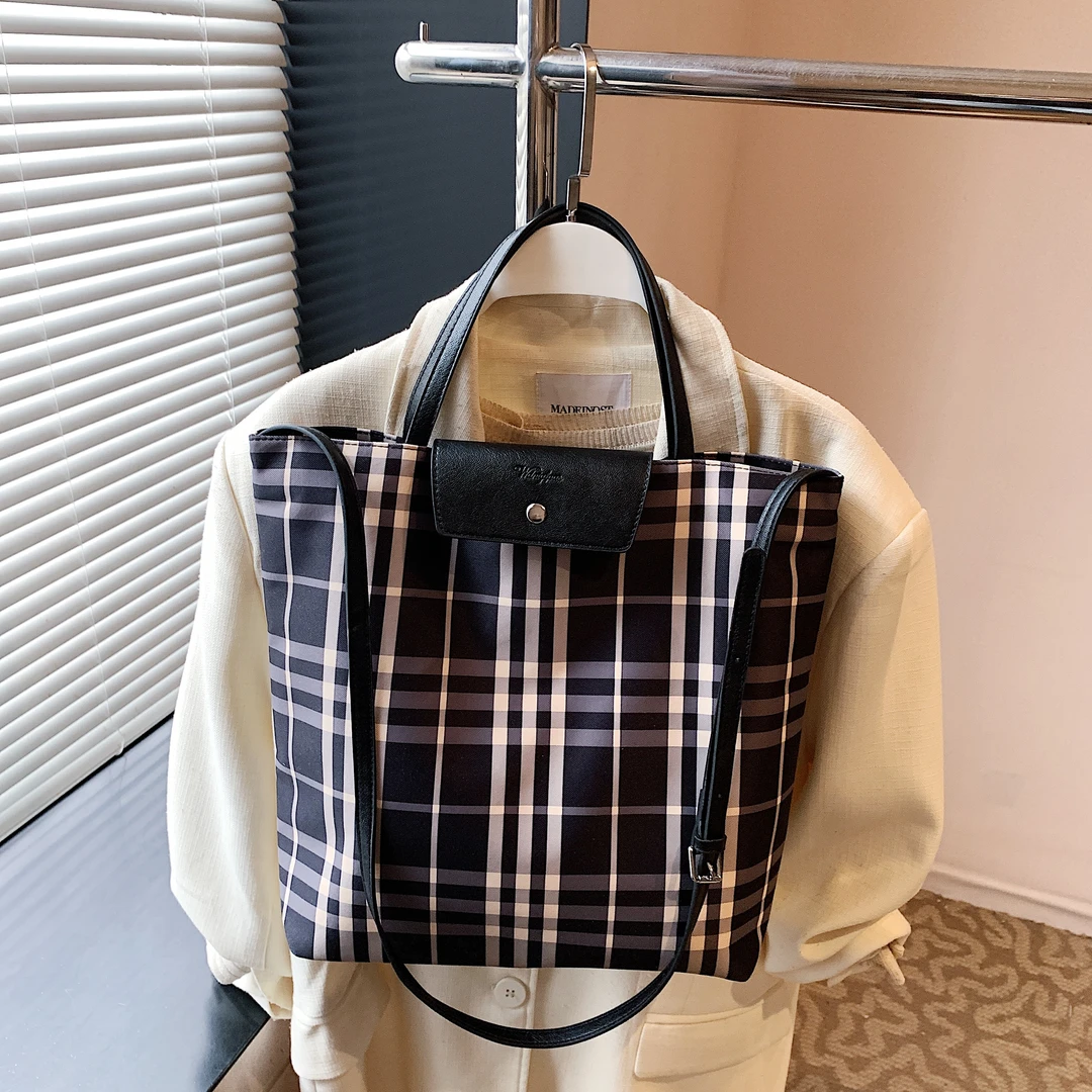 【多多专属】原创尼龙托特包大容量通勤手提单肩包女8920