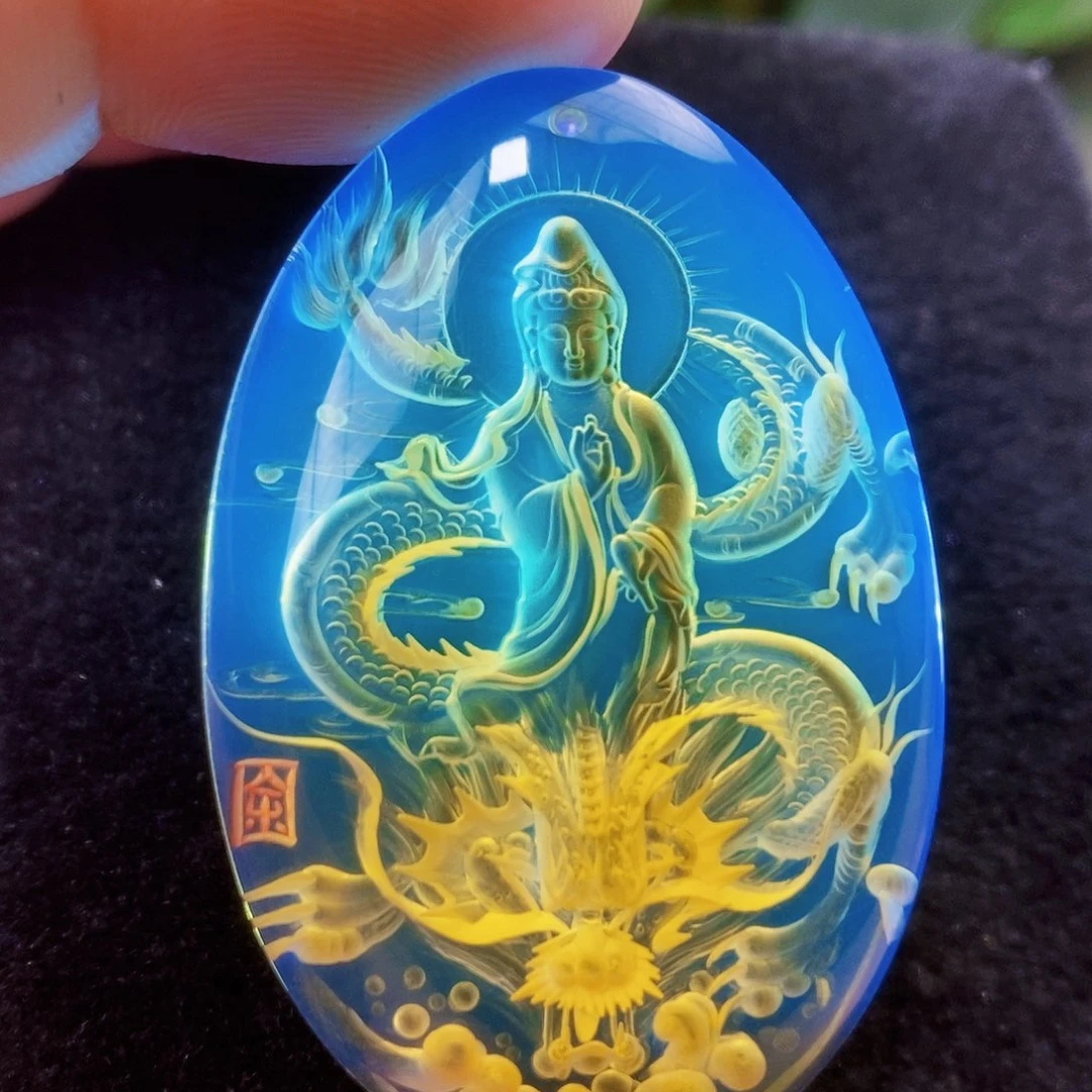 【闪购商品】蓝珀吊坠(不含链)未镶嵌