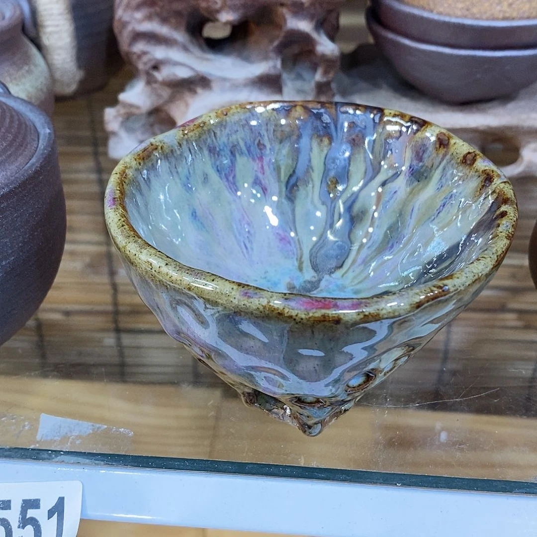 粗陶志野柴烧茶器