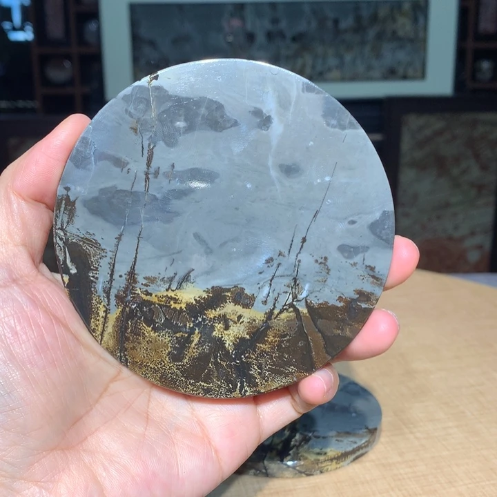 广西国画石摆件，观赏收藏