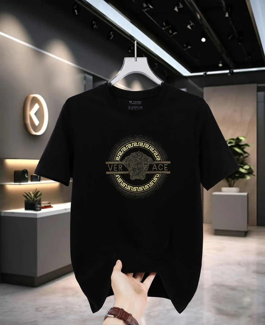 【100支液氨丝光长绒棉】男士圆领基础款夏季凉爽透气百搭上衣短袖