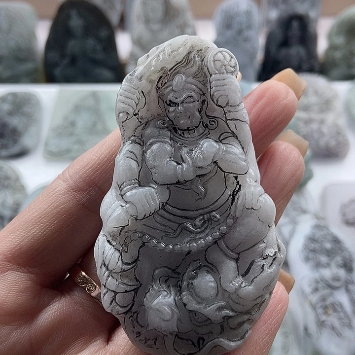 定制翡翠未镶嵌吊坠