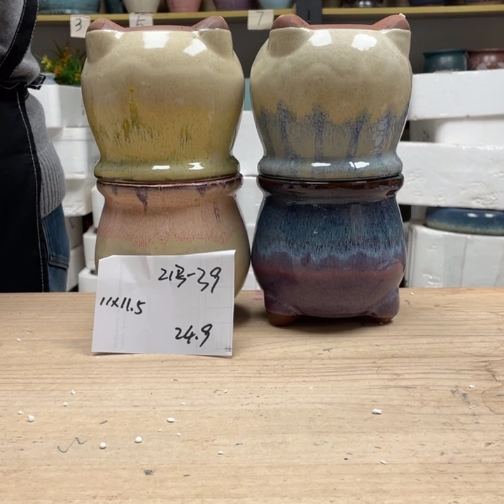 紫砂花盆多肉花盆微瑕39