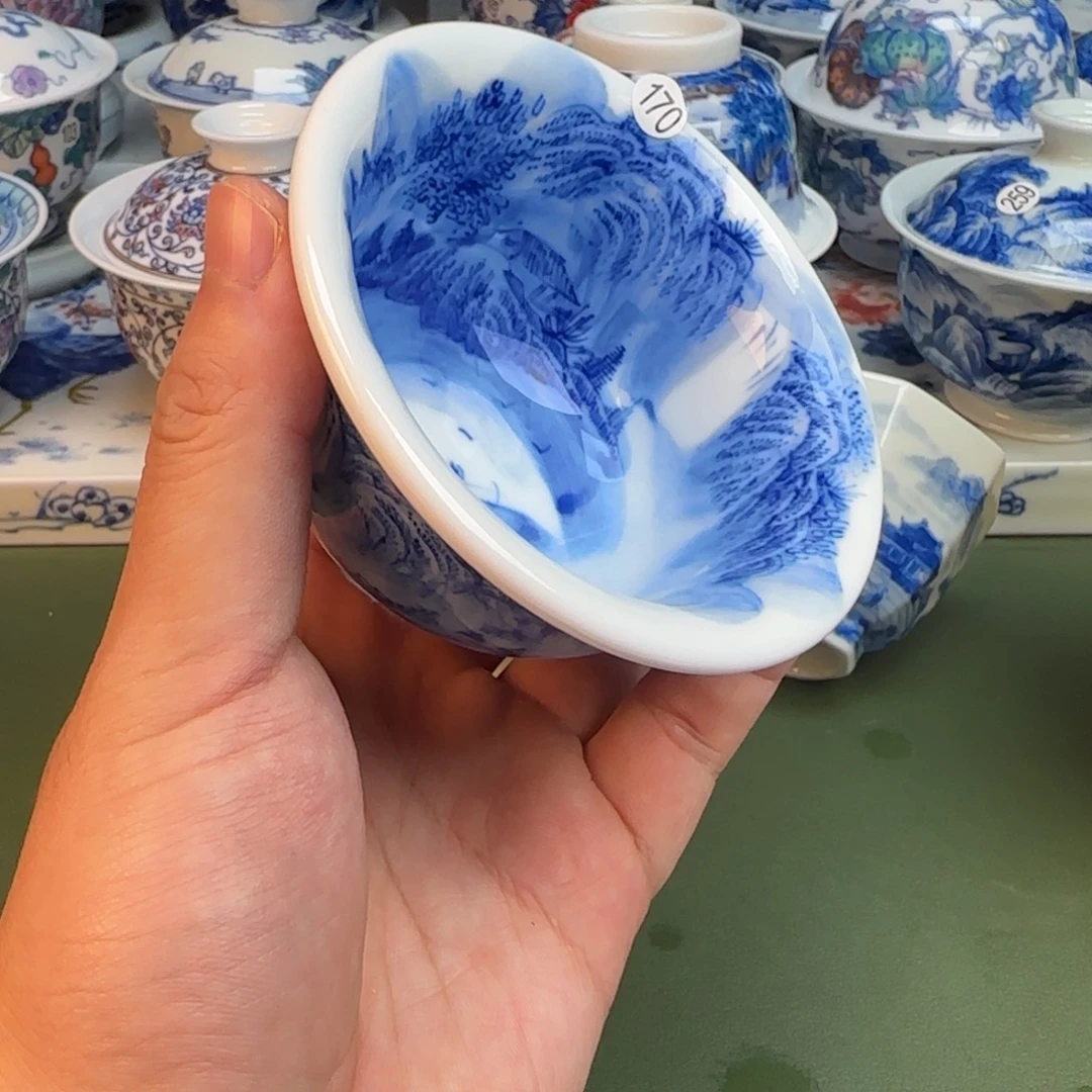 彦祖纯手工手绘茶具170