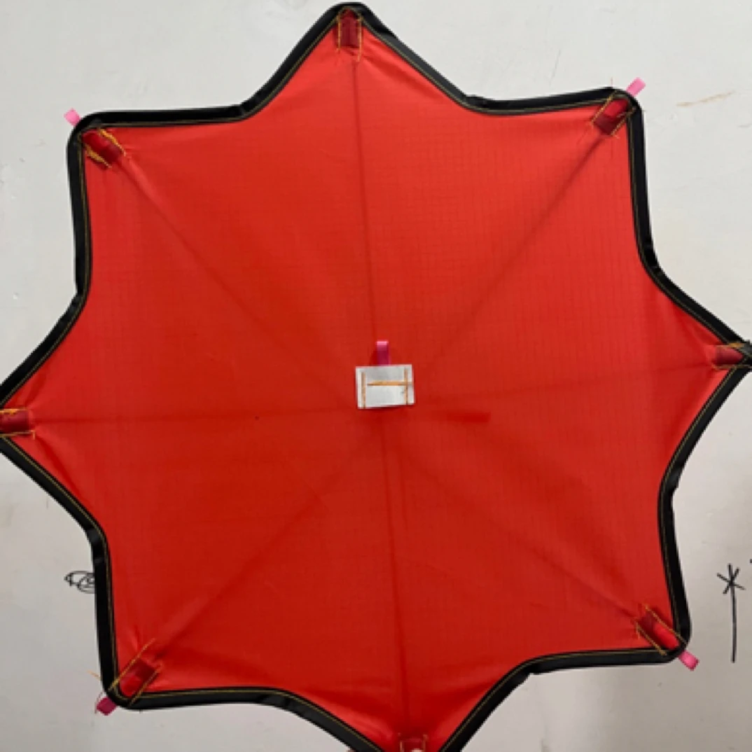 纯色小八卦抗大风原创风筝DIY手工风筝