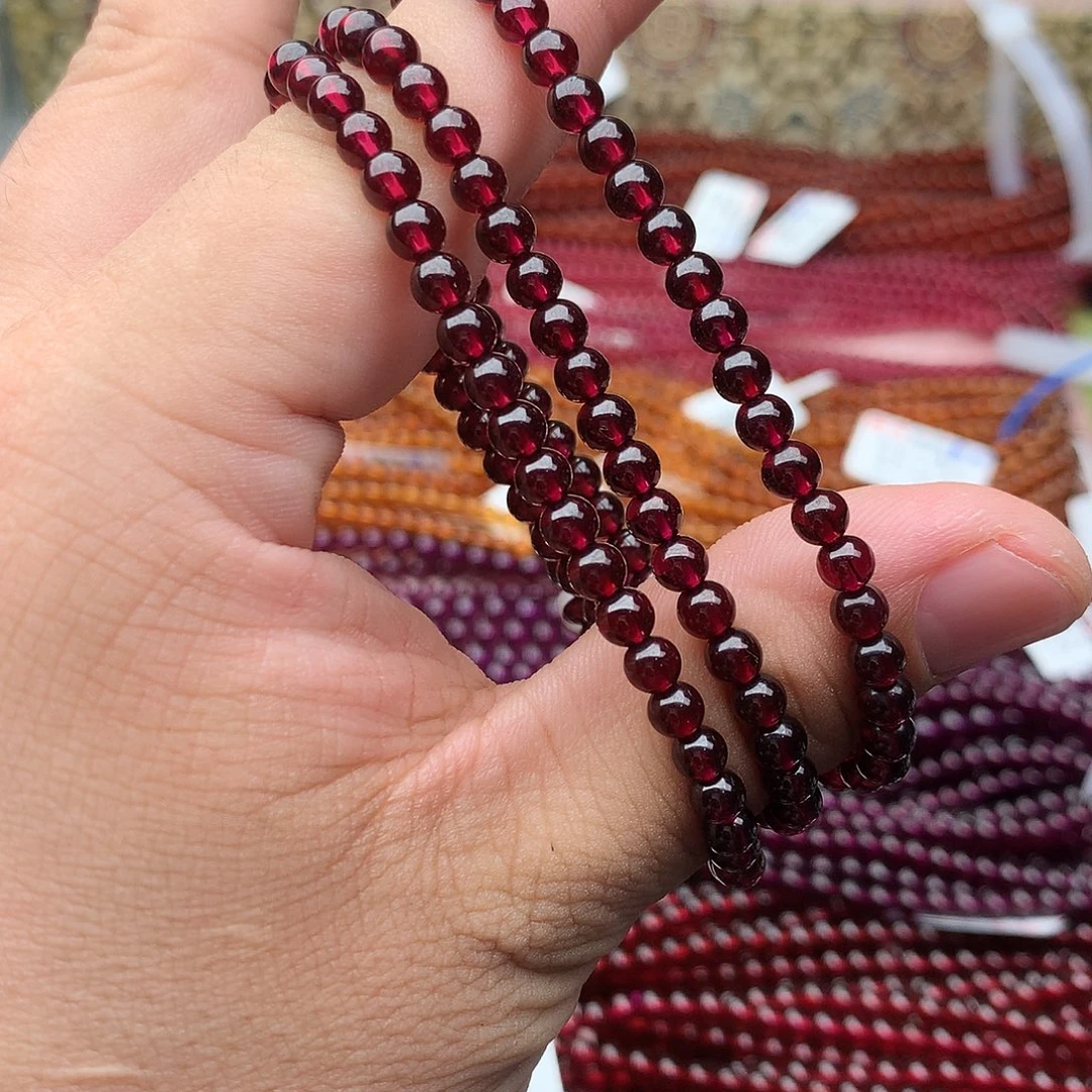 石榴石手串未镶嵌4.5