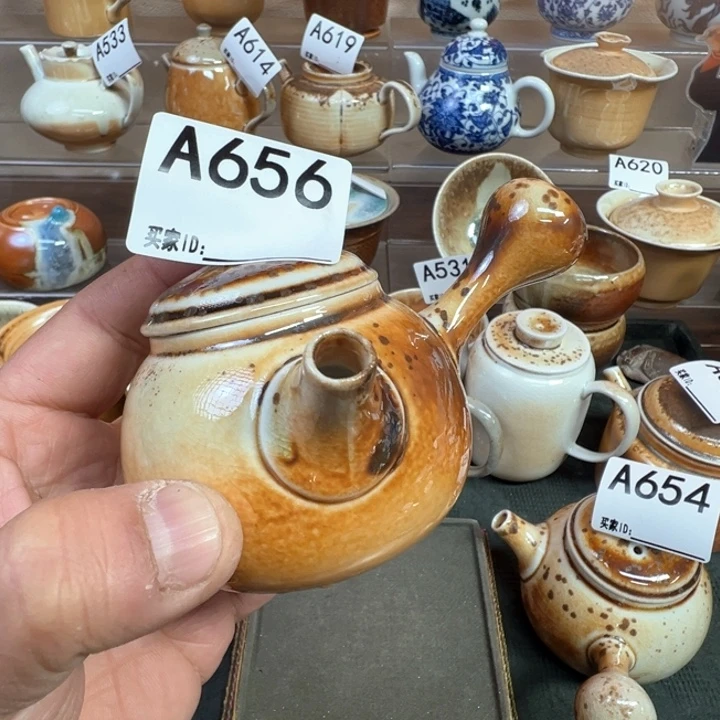 摆件吉***王656景德镇手工柴烧壶 福利