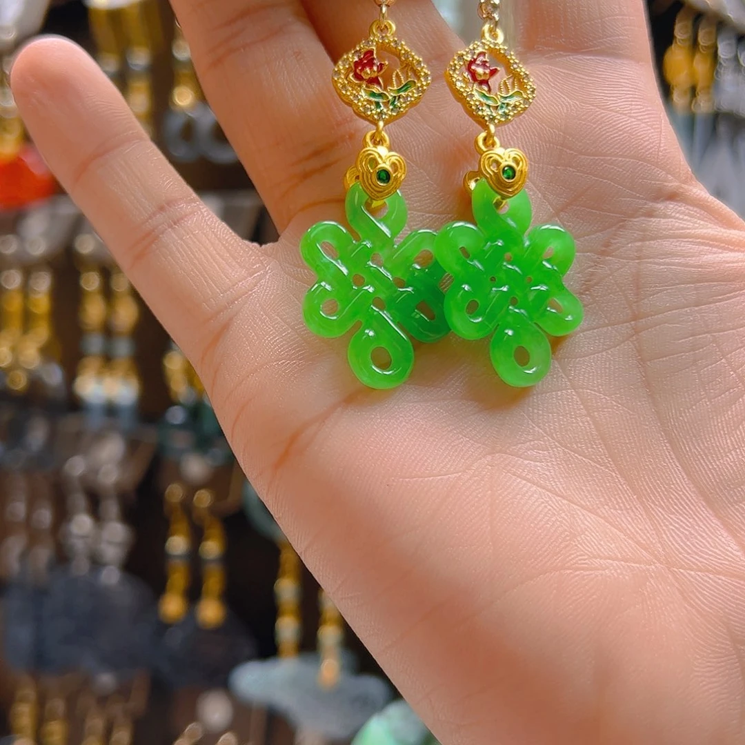 未镶嵌翡翠耳饰翡翠