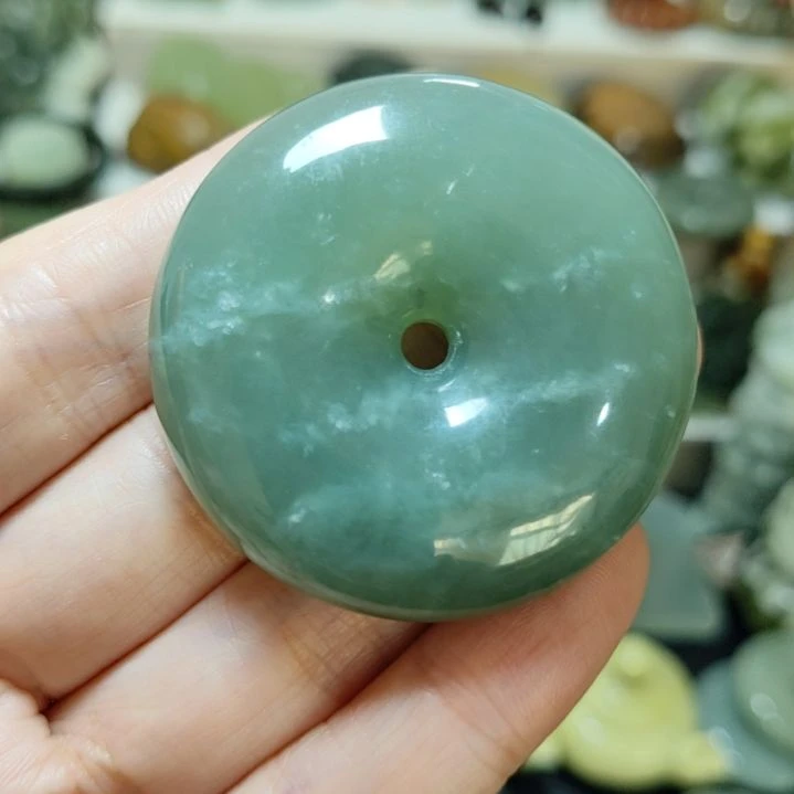 岫玉平安扣未镶嵌