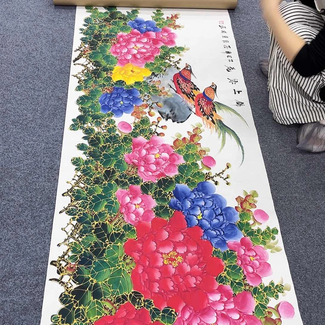 国画作品小姐姐放漏…