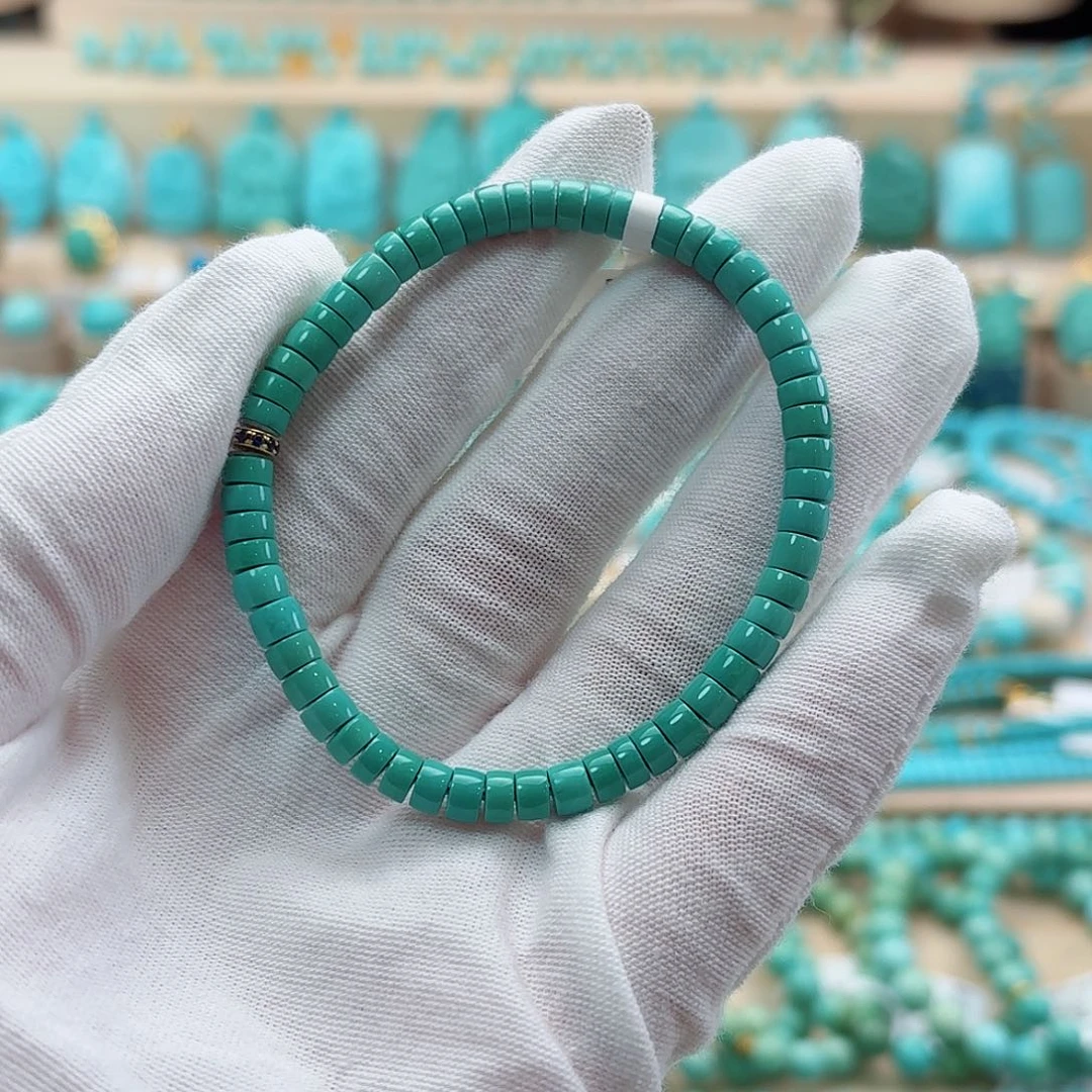 绿松石18K金镶嵌珠宝奇石