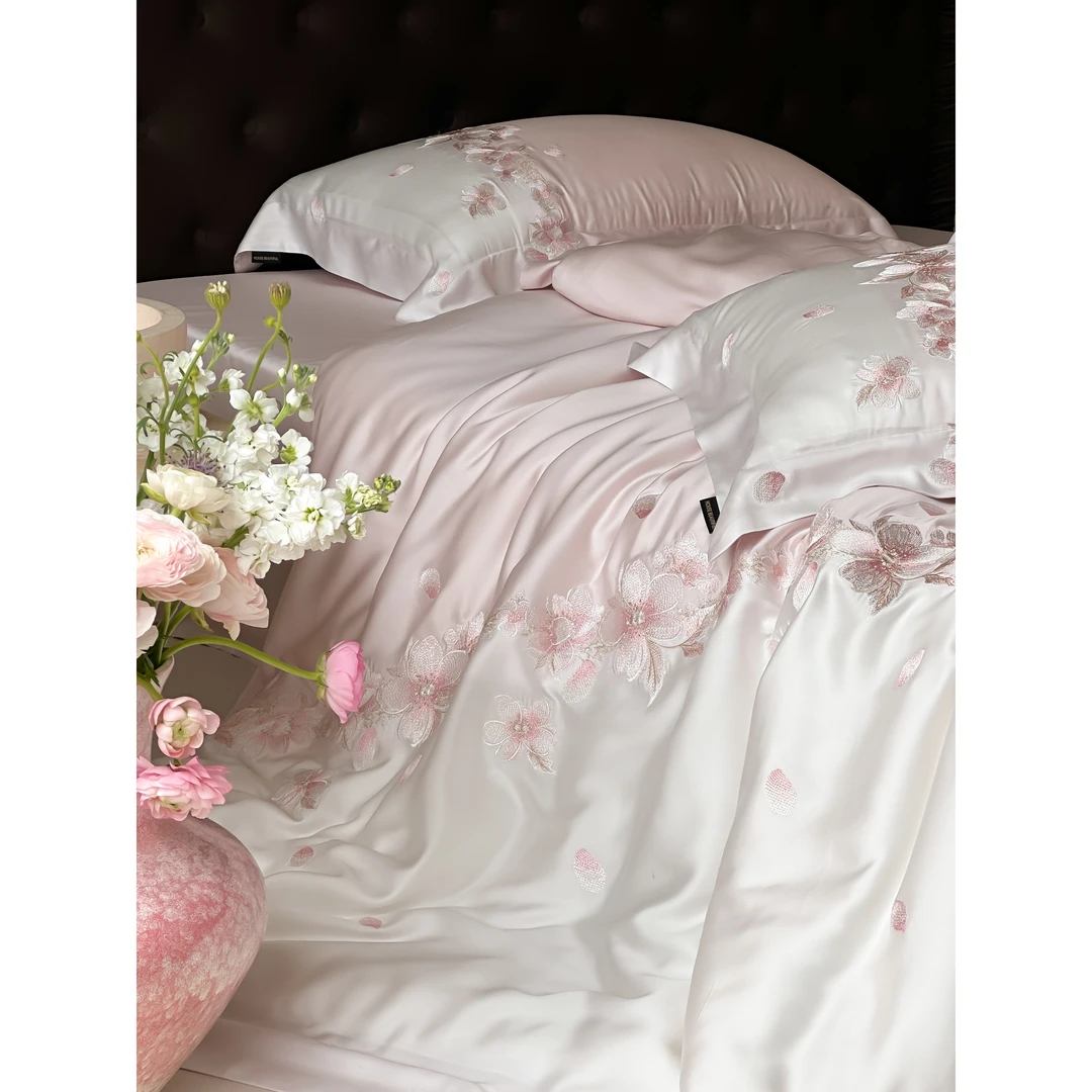 【满月回归惊喜炸】进口奥地利LF兰精天丝刺绣款四件套ML--花沐语