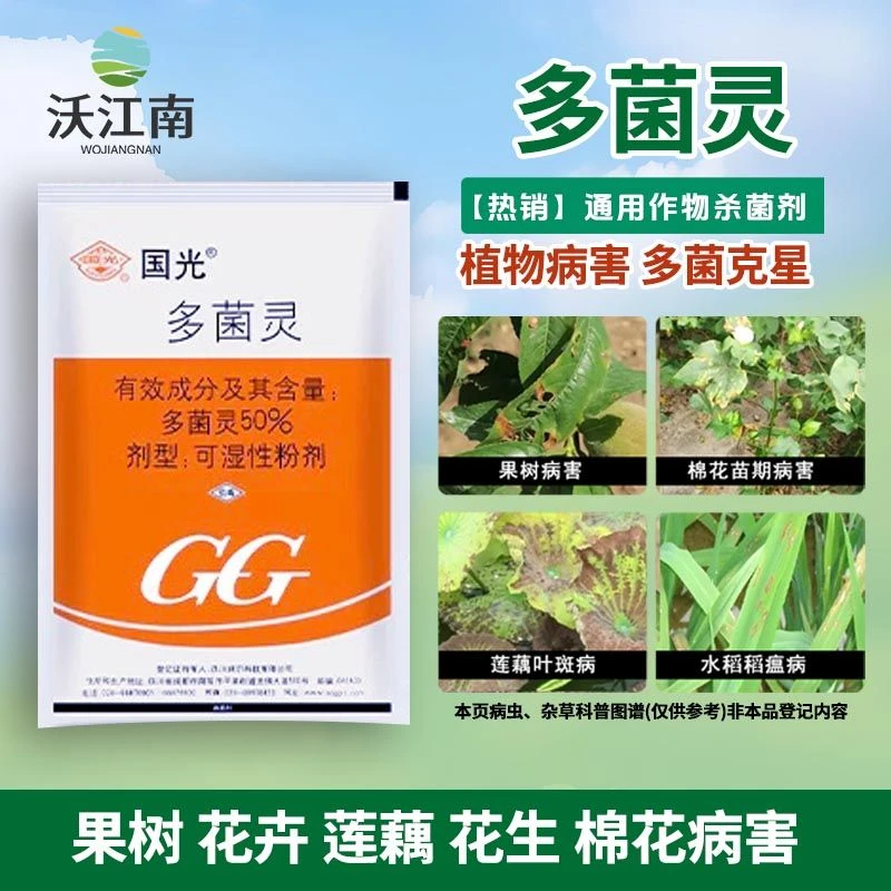 国光多菌灵植物花卉通用家用杀菌剂月季黑斑病多肉烟煤黑腐病花药