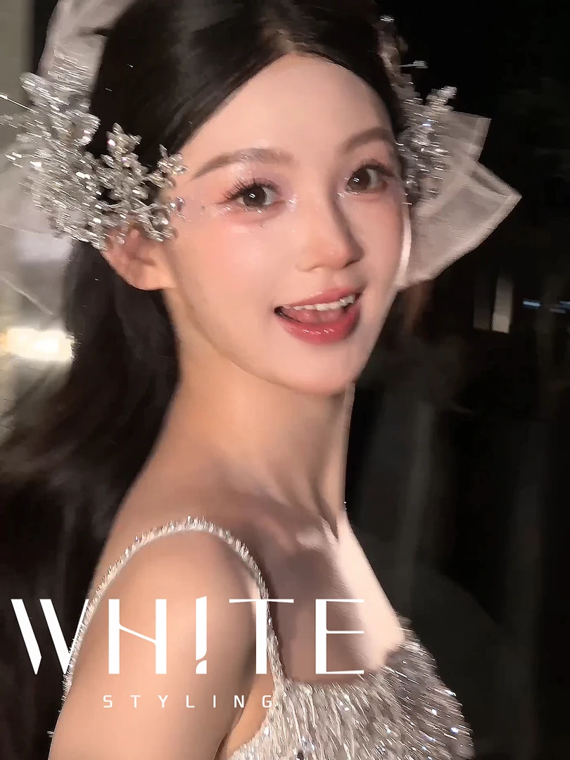 非金属羽毛婚庆饰品 WHITE 手作｜福利新款皇冠可分体多用三件套