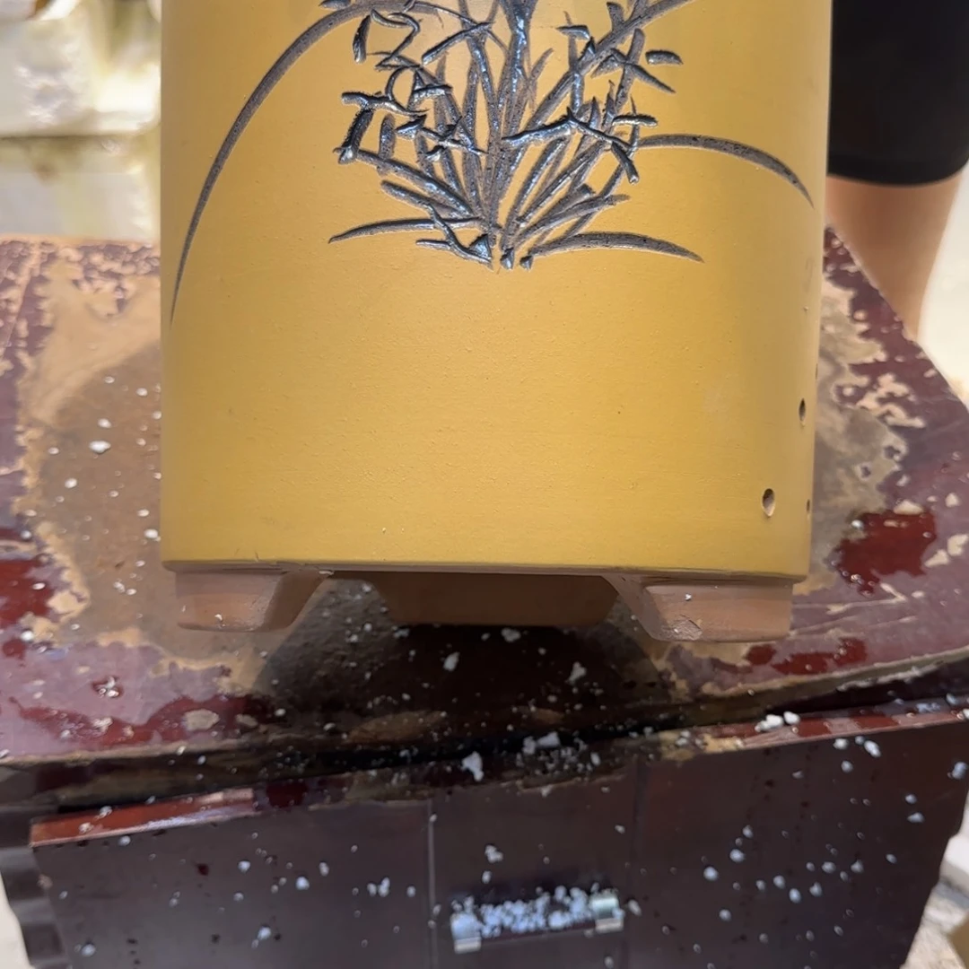 紫砂花盆口径17.22口径