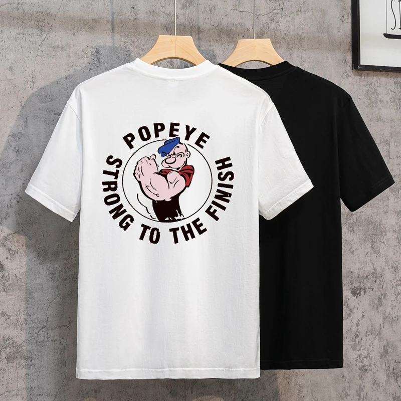 夏款重磅潮牌纯棉短袖t恤男款圆领夏季半袖上衣宽松百搭女T体恤