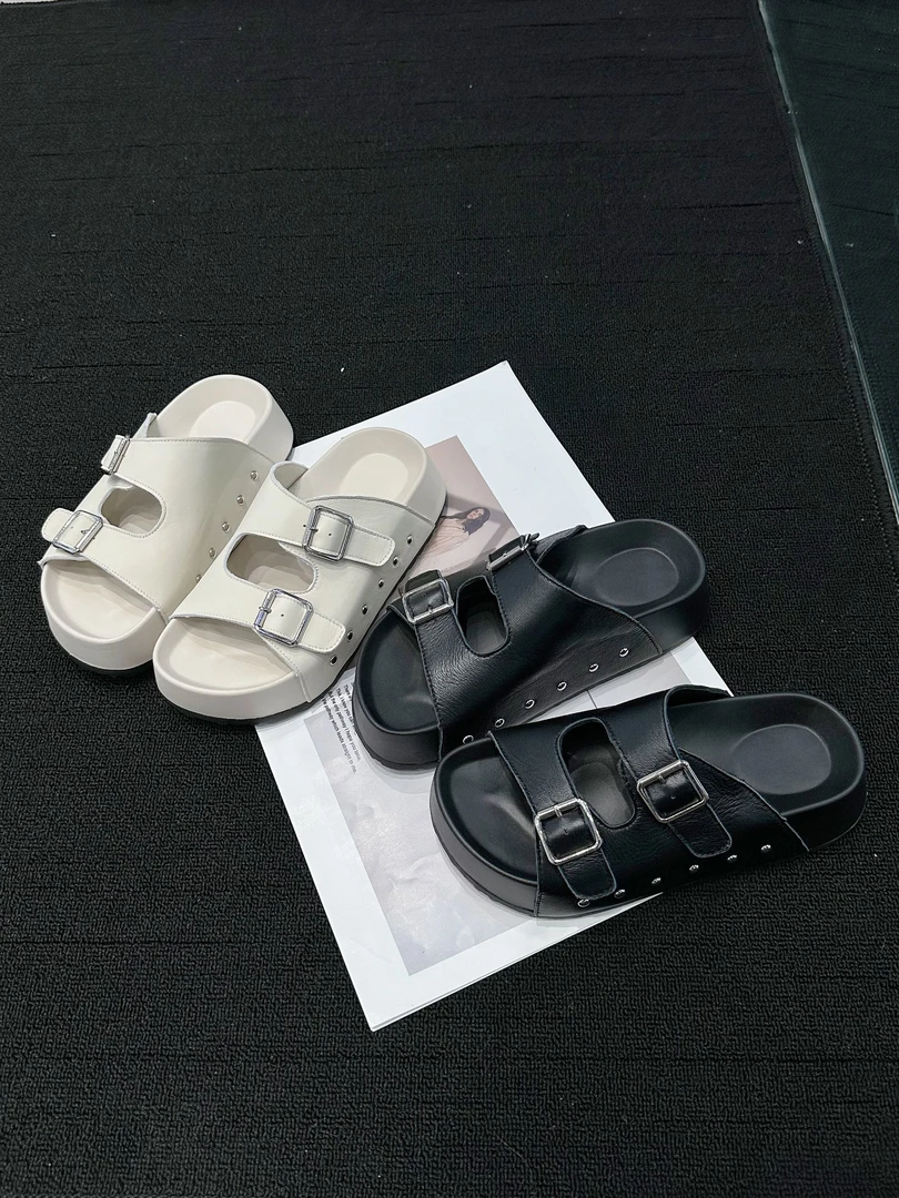 跟高3.5cm2025新款欧货厚底夏季托鞋网红时尚百搭休闲潮流ins