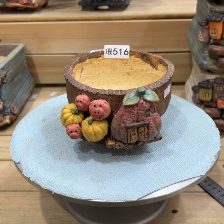 嘻哈微瑕多肉花盆百搭