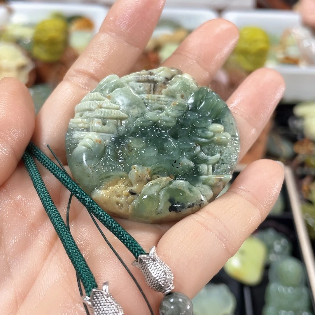 蛇纹石玉颈饰未镶嵌