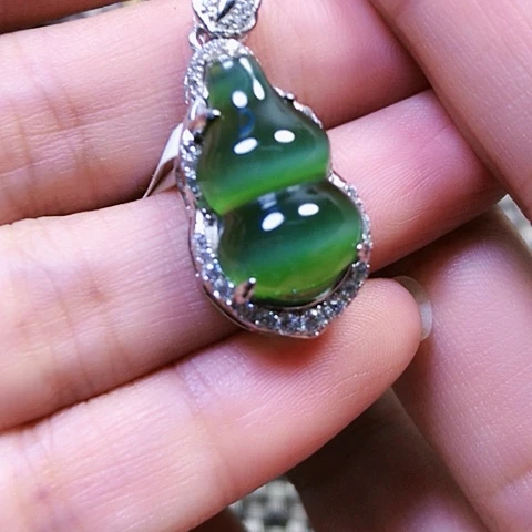 和田玉银S925镶嵌戒指