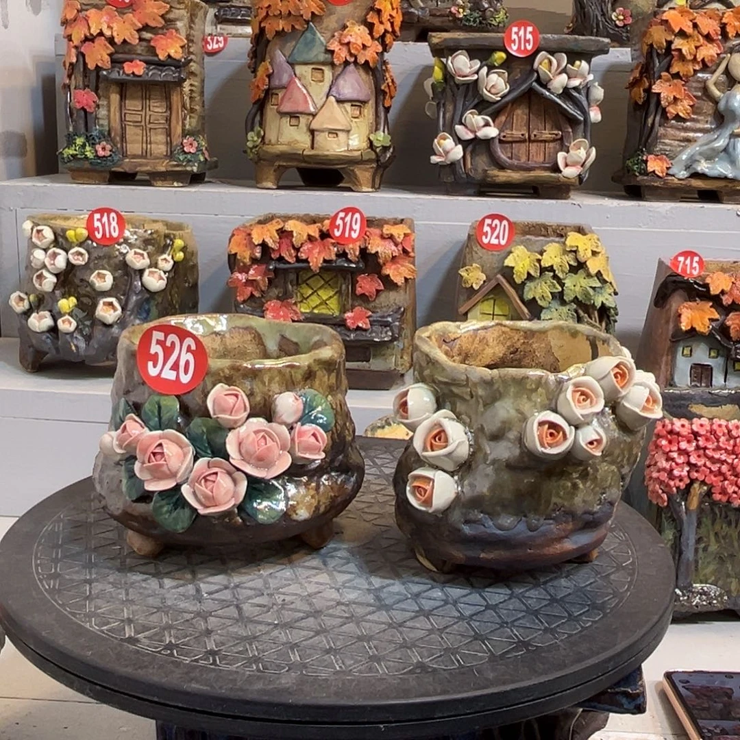 526 号陶然花器手工花盆