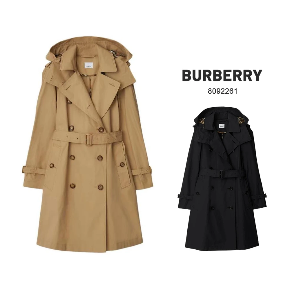 BURBERRY/博柏利(香港发)Trench双排扣风衣 女士驼色8092261/BCJ