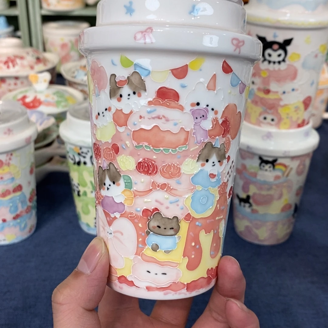 暗***点瓷片小猫随行杯福利