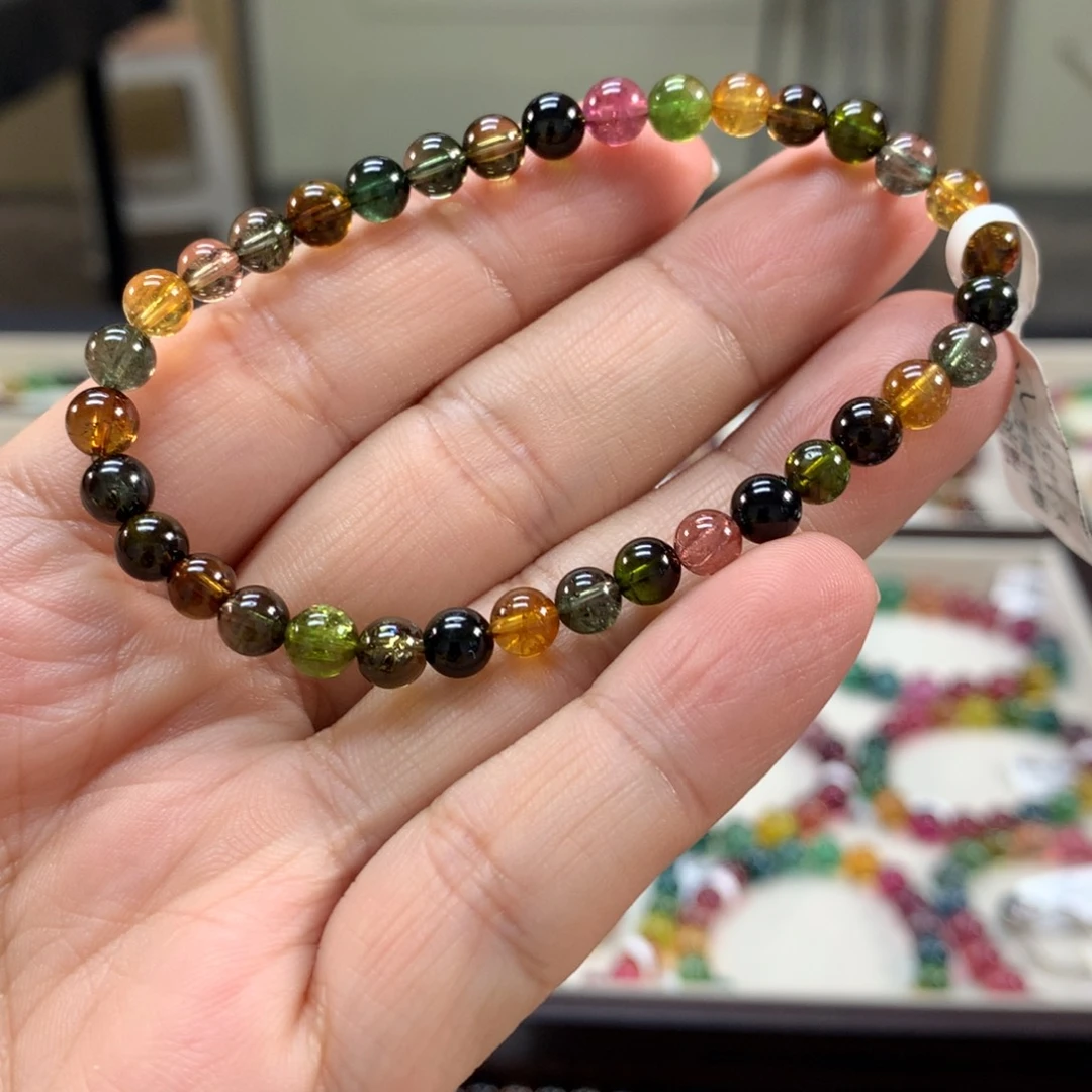 未镶嵌碧玺手链5.6左右