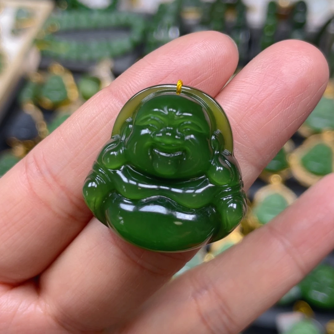 和田玉（碧玉）吊坠(不含链)未镶嵌