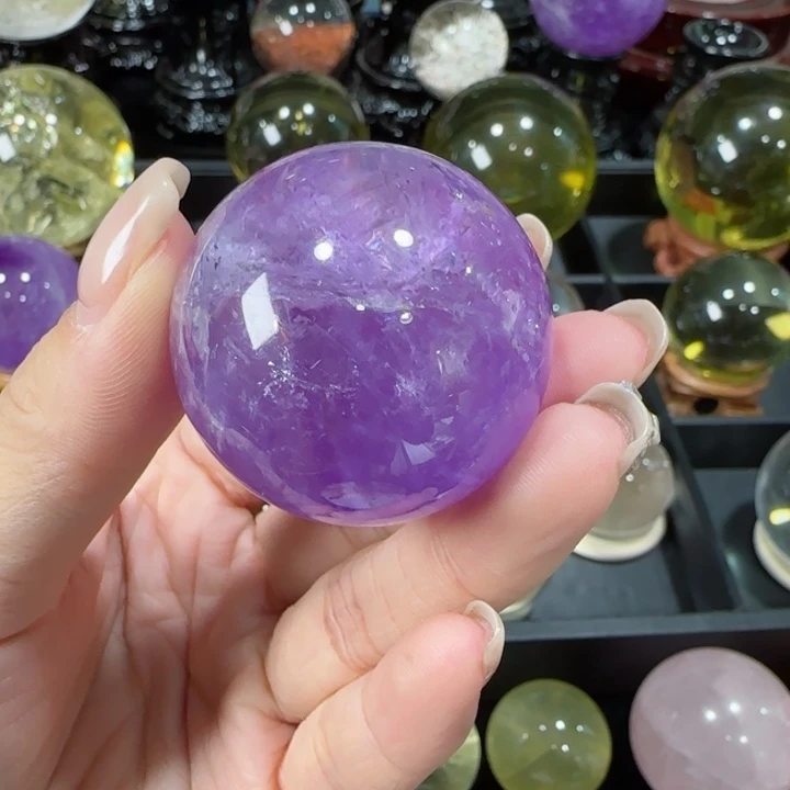 水晶天然水晶球A4未镶嵌天然3.98公分