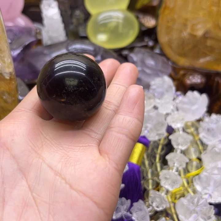 A***月未镶嵌水晶珠宝半成品摆件