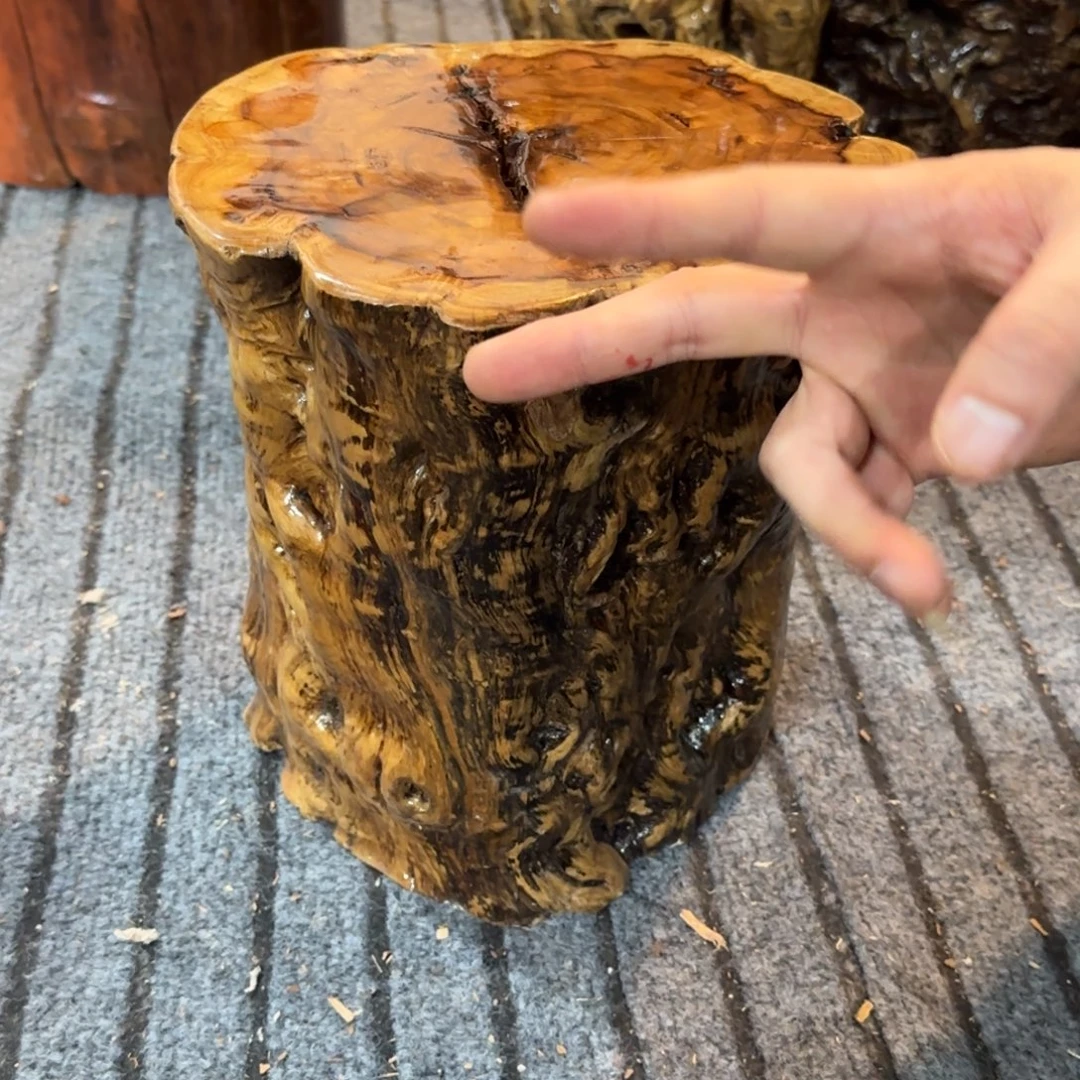 阿****龙纹鸡心枣木手工艺品