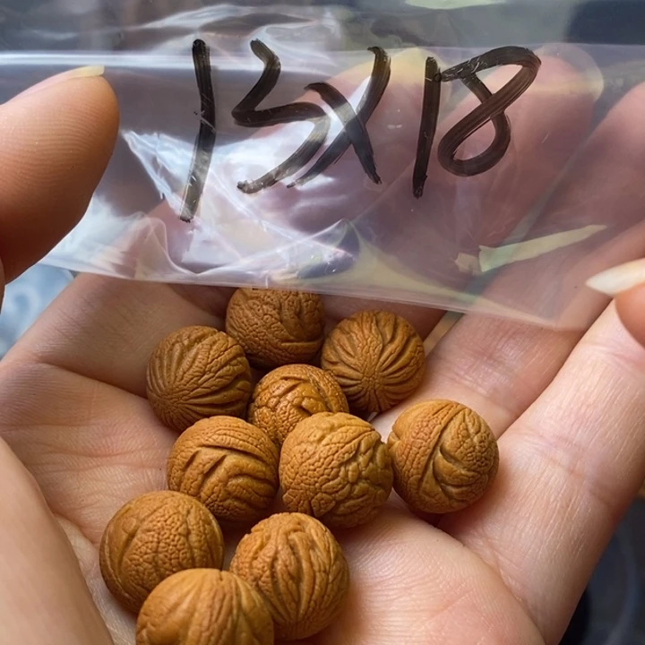 手串文玩核桃秦岭野生龙纹桃核13