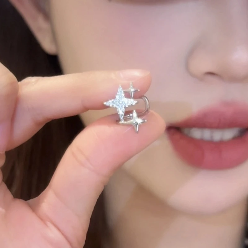 合金耳饰 星星耳钉轻奢2025爆款养耳洞耳环小众高级感耳饰SX