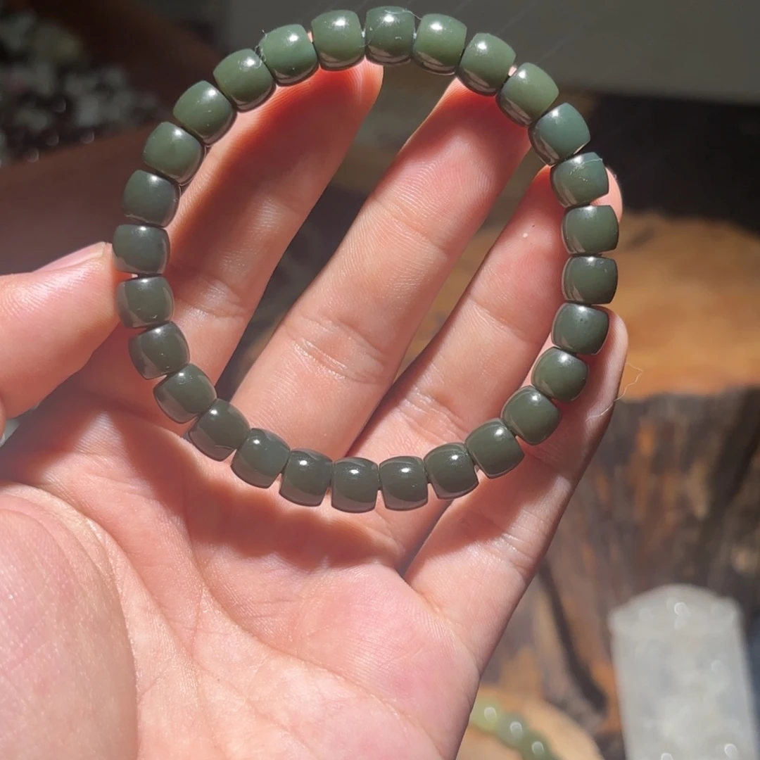 和田玉未镶嵌手链