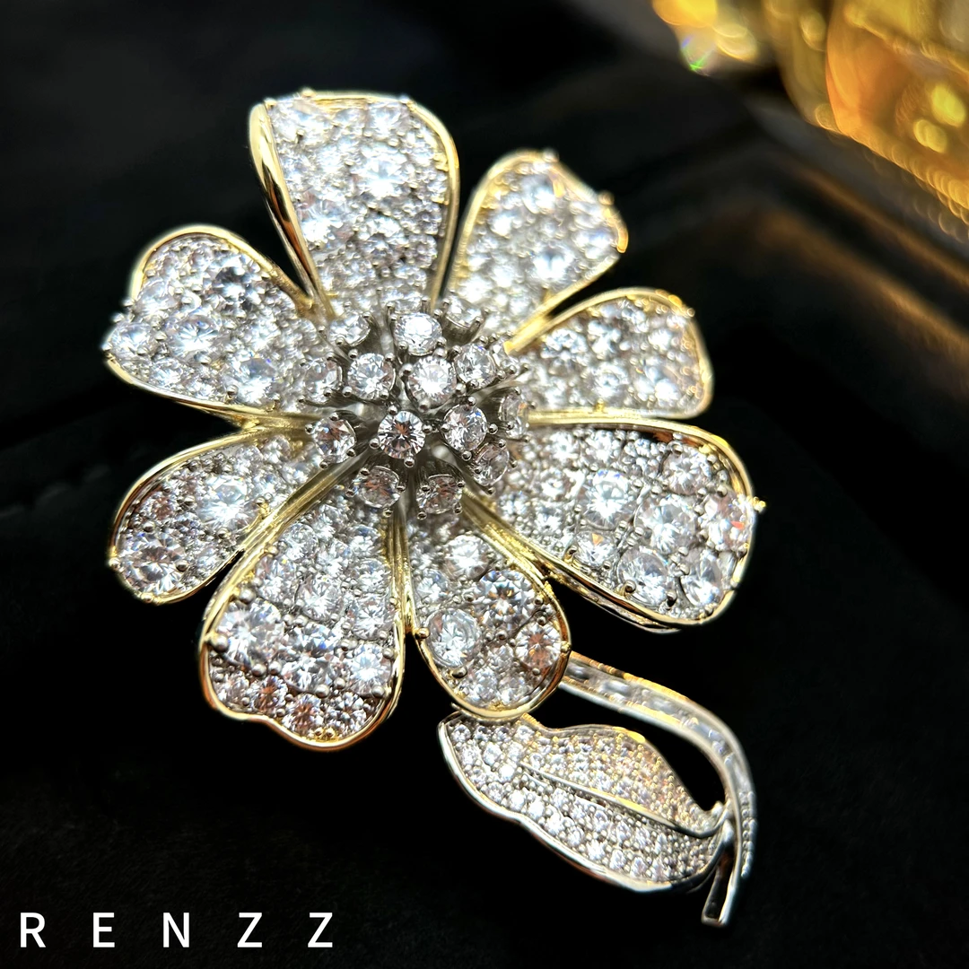 0381 法★【圆梦系列】（大版）太阳花磁吸扣胸针