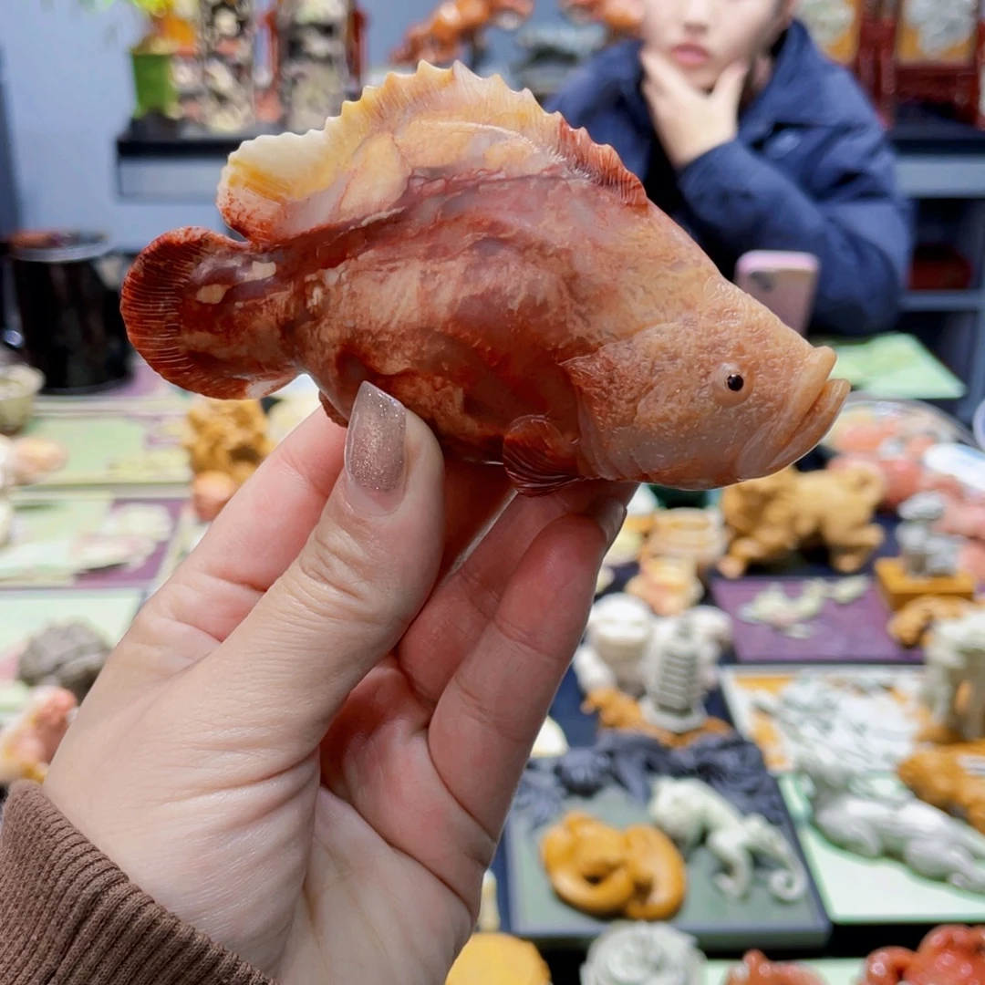 寿山石鳜鱼寿山石